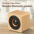 thumbnail image 4 of HLONKPortable Bibliothèque Rétro Haut-Parleur Mini Bluetooth en Bois Caisson de Basses Stéréo Carte Batterie au Lithium Intégrée Jaune, 4 of 6