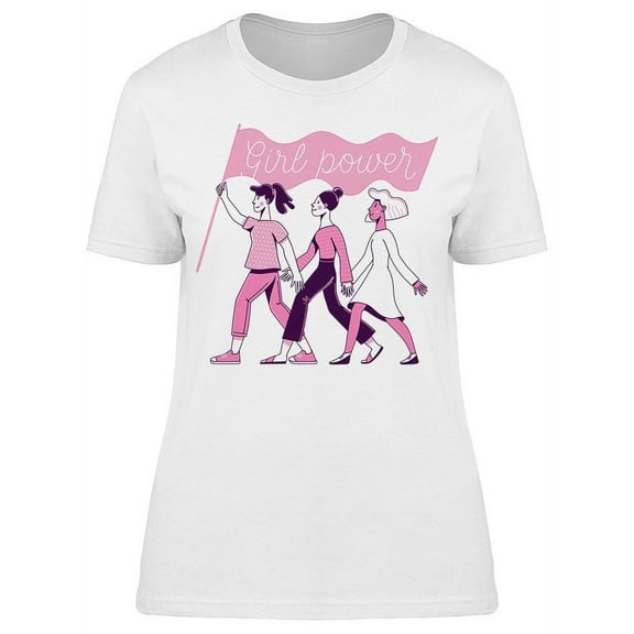 Girl Power Protest Women T-Shirt Women -Image by Shutterstock, Female Large