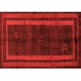 thumbnail image 1 of Ahgly Company Indoor Rectangle Abstract Orange Modern Area Rugs, 2' x 3', 1 of 4