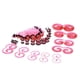 thumbnail image 1 of 50 piezas de tapones retractores para el túnel óseo, acrílicos, para piercing, regalo para mujer y niña. Rosado, 1 of 8
