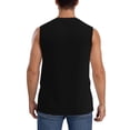 thumbnail image 4 of PAYOHTO Men's Sleeveless Shirts Gym Tank Top with Cartoon Monkey Outter Space Design, 4 of 8