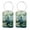 Multi4, variant on RATGON 2 Pack Luggage tag PU Leather with Stainless Steel Loop Fragile Blue Purple Dragonfly Travel Trip