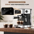 thumbnail image 2 of Máquina de café espresso LERTIN 20 bar con espumador de leche automático de 1,8 L, 2 of 8