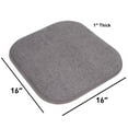 thumbnail image 5 of Sweet Home Collection Alexis Memory Foam Chair Pads Cream/Brown Set of 2, 5 of 5