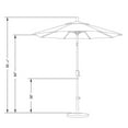 thumbnail image 3 of California Umbrella 7.5' Patio Umbrella in Olefin Terracotta/Matted White, 3 of 3