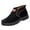 Black, variant on EKVAHL Men's Orthopedic Winter Boots, Slip‑On Faux Suede Insulated Snow Boots, Anti Slip Outdoor Cold Weather Daily Walking Boots Brown