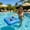 Blue, variant on 4-Hole Inflatable PVC Drink Holder, Floating Pool Cup Tray Beverage Rack for Summer Swimming Pool Beach Party Entertainment