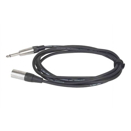 Odyssey OS110PXM XLR Male to Mono 1/4″ Male Unbalanced Microphone Cable - 10 Feet