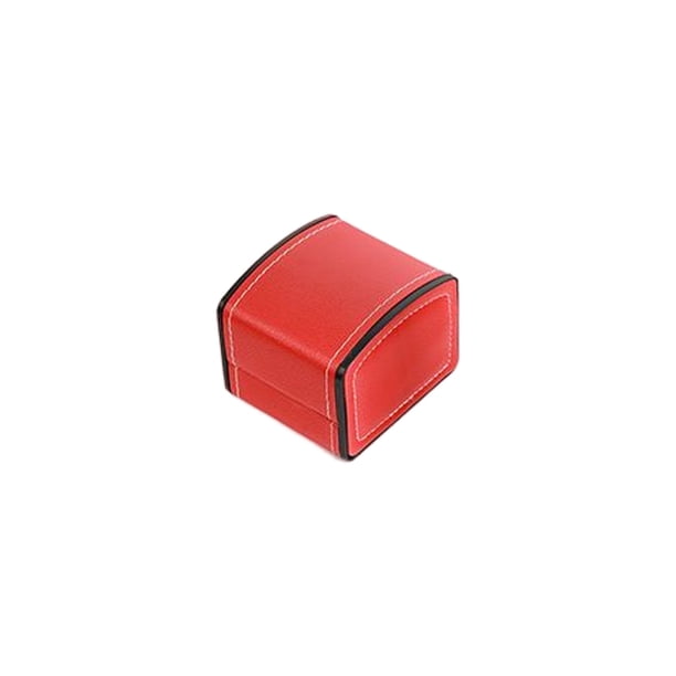 Minnieouse Estuche organizador reloj de almacenamiento relojes embalaje pantalla única caja profesional cubierta colección presente recuerdo Ropa, zapatos y accesorios Miscelánea Rojo Minnieouse AP017430-03