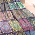 thumbnail image 3 of Pink Diverse Mandala Pattern Blanket,Comfortable Soft Lamb Wool Throw Blanket,All Season,Warm Lightweight Blankets for Sofa Bed Couch Living Room Chair,30"x40", 3 of 4