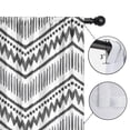 thumbnail image 4 of Blackout Kids Curtains,Black Geometric Chevron Dot Pattern Childrens Insulated Curtains Set Of 2,Bedroom Essentials,Toddler Room Decor 42x63in(106x160cm), 4 of 5
