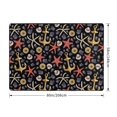 Area Rugs For Living Room Decor golden anchors starfishes shells rope