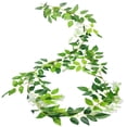 thumbnail image 2 of ZenCart 200CM Artificial Wisteria Flower Garland Realistic Home Wedding Garden Indoor Outdoor Wall Hanging Faux Climbing Floral Greenery Drooping Ivy Decoration, 2 of 8