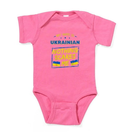 

CafePress - My Wife Is Ukrainian Ukraine Heritage Ro Body Suit - Cute Infant Bodysuit Baby Romper - Size Newborn - 24 Months