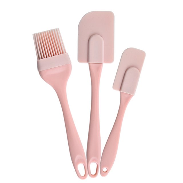 Worallymy 3 uds. espátula de silicona para crema bricolaje pan pastel mantequilla espátula mezclador cepillo de aceite herramienta de cocina para hornear Worallymy JD735808147