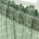 thumbnail image 5 of Cortina corta con varilla para ventana, balcón, armario de cocina, panel verde Green Grid, 5 of 8
