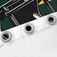 thumbnail image 3 of Erosebridal Football 30%-50% Blackout Curtains 2 Panels,(38Wx45L) Green Bay Curtains for Living Room Rugby Sports Football City 30%-50% Room Darkening 30%-50% Blackout Curtain American Football, 3 of 5