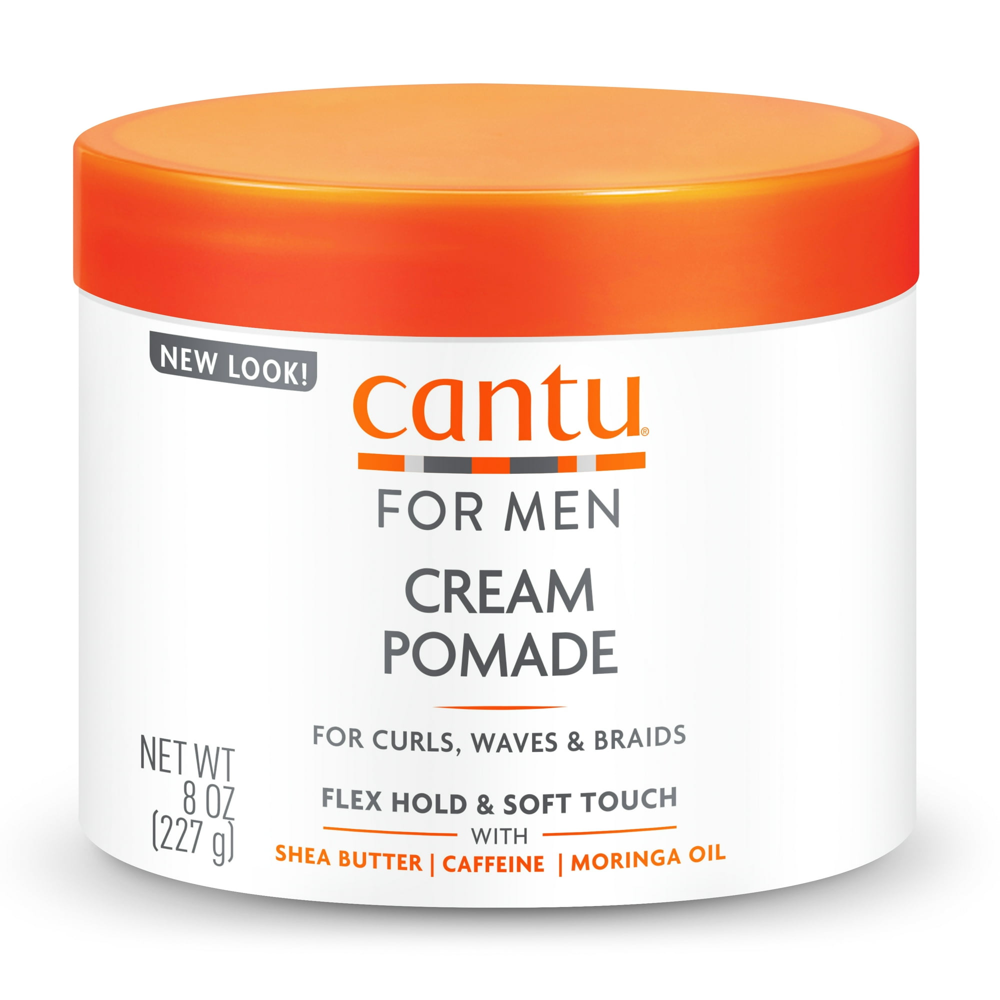 Cantu Men's Styling Pomade with Shea Butter for Flexible Hold, 8 oz