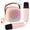 Pinkcolor, variant on Karaoke Machine for Kids Adults, Mini Portable Bluetooth Karaoke Speaker with 2 Wireless Microphone and Lights,Toys for All Smartphones,Birthday, Family,Home Party Beige
