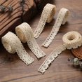thumbnail image 3 of White Cotton Embroidered Lace Net Ribbons DIY Sewing Craft Material 5-Meter Roll, 3 of 7