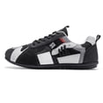thumbnail image 6 of Men's Fashion Sneakers Thin Sole Lace up Walking Tennis Shoes Running Gym Workout Classic Retro Antislip Trainers Footwear Black Size 9.5, 6 of 6