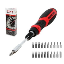 IRONCUBE Multi Ratcheting Screwdriver Set: 21 in 1 Magnetic Multiple bits Suitable for Everyday Household Use