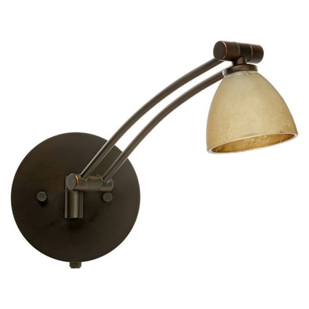 Divi Gold Foil - Besa 1WW-1758GF Gold Foil Divi Wall Light
