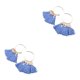 thumbnail image 1 of Sonducket Pendientes de araña Moda Bohemia Étnica Abanico Borla Oreja Cuelga Aro Pendiente Día de San Valentín Niñas Accesorios de boda Type3 NO3 Sonducket CBP455329, 1 of 5