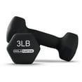 thumbnail image 6 of HolaHatha Neoprene Dumbbell Weight Set with Rack (Black), 112.5 lb, 6 of 11