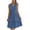 A01 Light Blue, variant on Erwazi Women's Solid Summer Dresses V Neck Sleeveless Tank Button Front Maxi Beach Dress