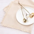 thumbnail image 2 of Ksopiavobs Handmade Cloth Napkins Bulk 18"x18" Cotton Linen Dinner Napkins Rustic Cheesecloth Table Napkins for Wedding Party Baby Shower Set of 4 Beige, 2 of 5