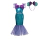 thumbnail image 3 of Disfraz de la Sirenita Ariel para niña, conjunto de vestido de sirena, ropa de Halloween, 3 of 5
