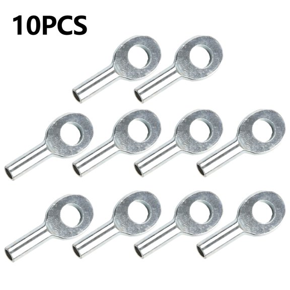 10pcs Wire Rope Fisheye Terminal 5/6m Gym Pulley Cable Eyelet Terminal Port Joint Stopper Fitness Supplies Accessories