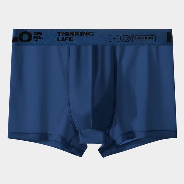 Calzoncillos tipo bóxer de seda de hielo para hombre, calzoncillos tipo bóxer finos y transpirables de verano sin dejar rastro Ice Sense para hombre