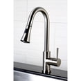 thumbnail image 2 of Kingston Brass LS8728DL Concord Single-Handle Pull-Down Kitchen Faucet in Brushed Nickel, 2 of 9