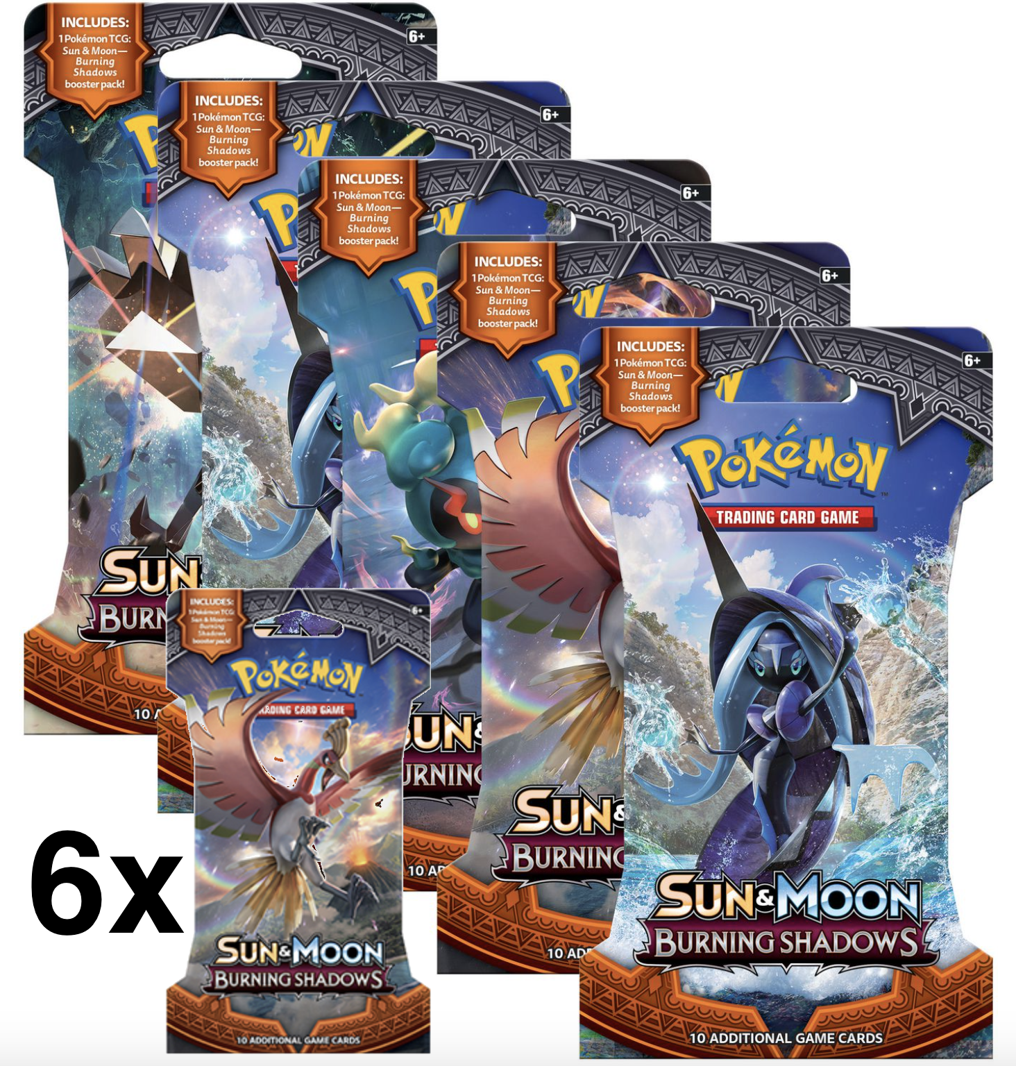 Pokemon Card BRAND NEW SEALED SINGLE BLISTER BOOSTERS S&M BURNING SHADOWS TCG 