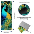 thumbnail image 4 of Peacock Gym Towel with Storage Bag, 72.8"x26.8", Suitable for Yoga, Pilates, Fitness, etc. - Hot Yoga Towel, Yoga Blanket Included, 4 of 6