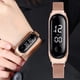 thumbnail image 2 of Reloj para mujer Reloj digital de acero inoxidable de lujo Reloj informal para mujer LED, 2 of 4