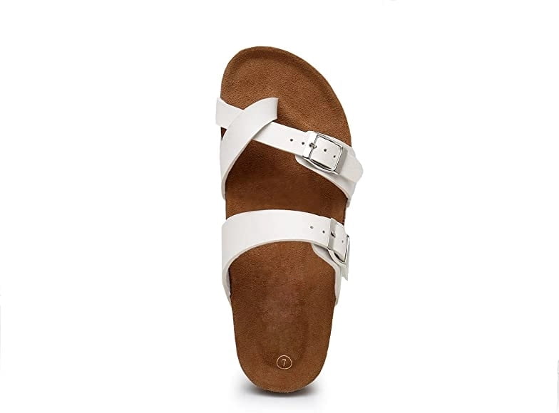 cork bed flip flops