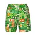 thumbnail image 4 of Lsque Mens Swim Trunks St Patrick's Day6 Pattern - Bathing Suit Compression Liner - Beach Swim Shorts Swimwear - (S-3XL) - Stretch Quick Dry -Small, 4 of 9