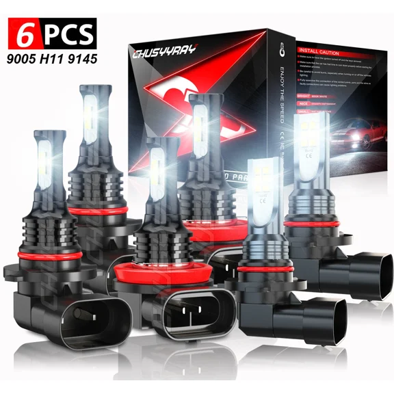 For MAZDA 3 2010-2013 Kit luz antiniebla haz alto bajo LED para faros delanteros