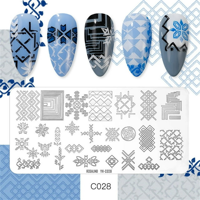 FcBaudy Nail Stamping Plates Wacky Characters Pattern Nail Art Plate Stencil Line Pictures nail art