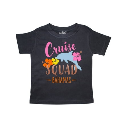 

Inktastic Cruise Squad- Bahamas- dolphin and flowers Gift Toddler Boy or Toddler Girl T-Shirt