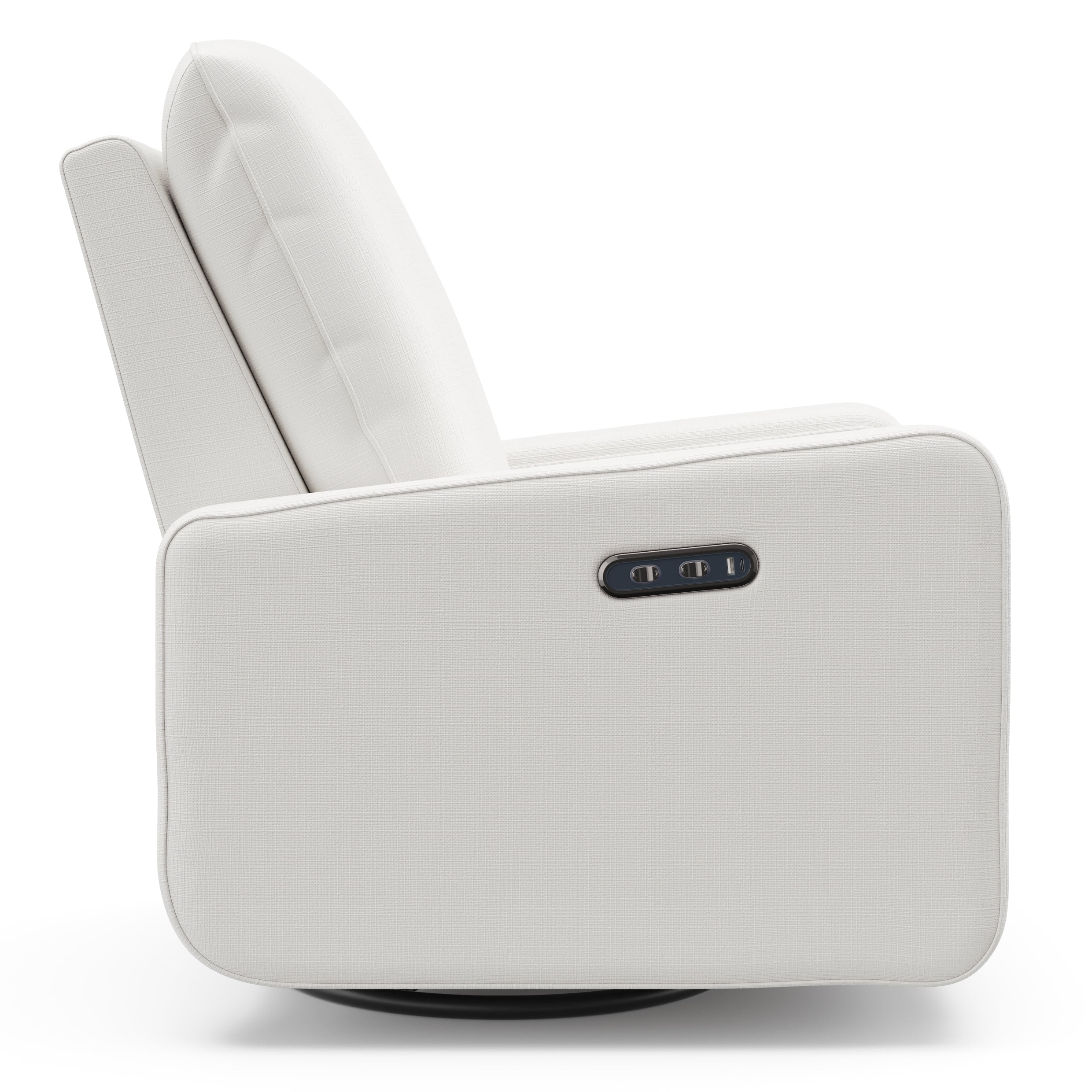 Graco Teddi Infant Power Recliner Swivel Glider with USB, Ivory Basketweave