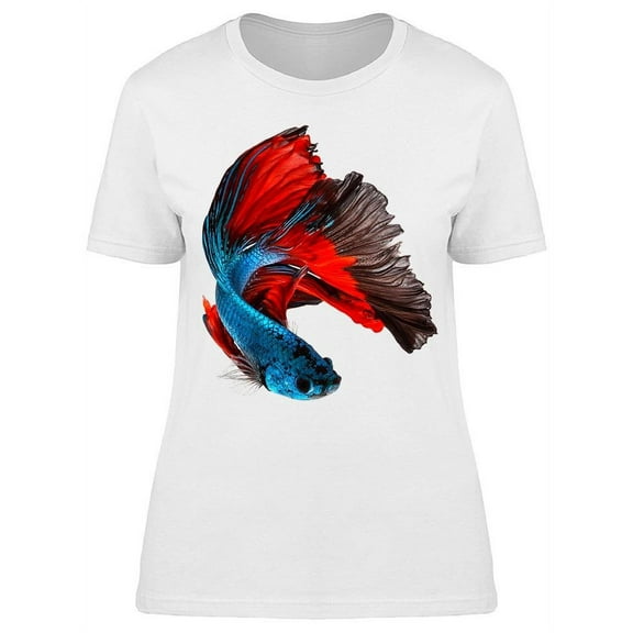 Incredible Swim Betta Siam Fish T-Shirt Women -Image by Shutterstock, Female Medium
