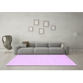 thumbnail image 3 of Ahgly Company Indoor Round Solid Purple Modern Area Rugs, 3' Round, 3 of 4