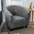thumbnail image 4 of Tub Chair Covers Slipcover Elastic Polyester Armchair Sofa Seat 2, 4 of 8