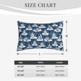 thumbnail image 4 of Daiia Snow Penguin Bedding Waterproof Pillow Protector Zippered Queen – Bed Bug Proof Pillow Encasement-14"x20", 4 of 6