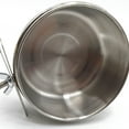 thumbnail image 3 of RONYOUNG-2PCS-Bird-Feeding-Dish-Cups-Spoon-Parrot-Food-Bowl-Clamp-Holder-Stainless-Steel-Coop-Cup-Cage-Water-Parakeet-African-Greys-Conure-Cockatiels, 3 of 5