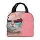 thumbnail image 1 of Disketp Cool Cat Pink Sunglasses Bolsa Térmica para Almuerzo para Hombre y Mujer, Ideal para Trabajo, Senderismo y Picnic, 1 of 8